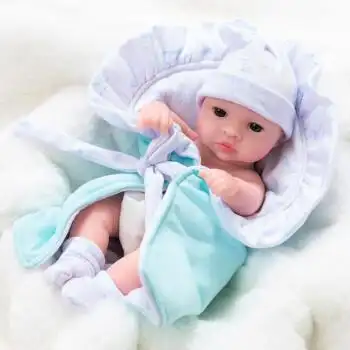 情人节礼物创育仿真娃娃毛绒玩具婴儿女孩全软胶洋娃娃逼真睡眠会说话