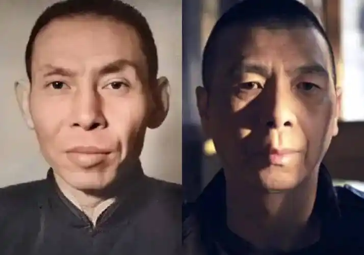 网上有大量的杜月笙的真实照片,参照这些照片,冯小刚确实与杜月笙有几