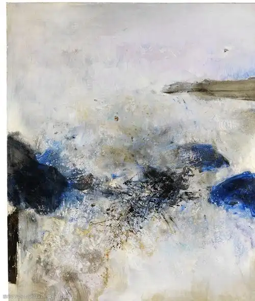 彩色油画抽象艺术装饰画绘画