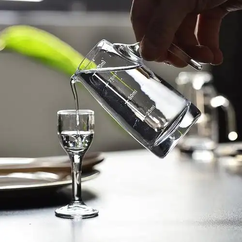 法耐(fanai)二两分酒器家用白酒杯套装酒具一壶一杯小号一口高脚烈