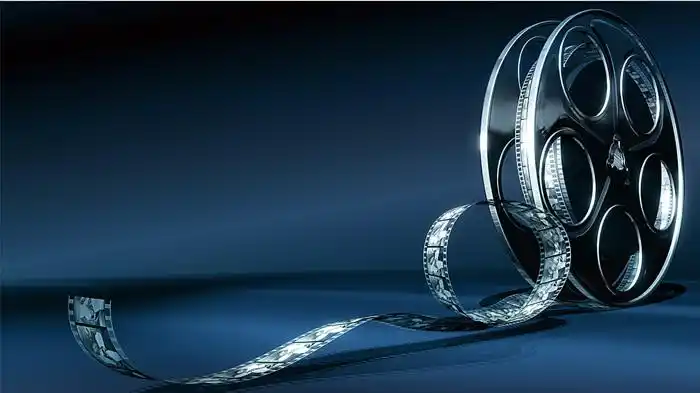 电影胶片磁盘ppt背景图片