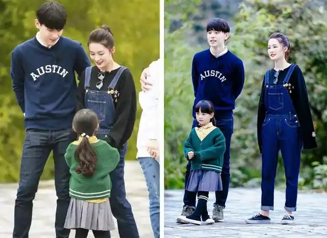 网友都说:简直就是"一家三口即视感"呀?