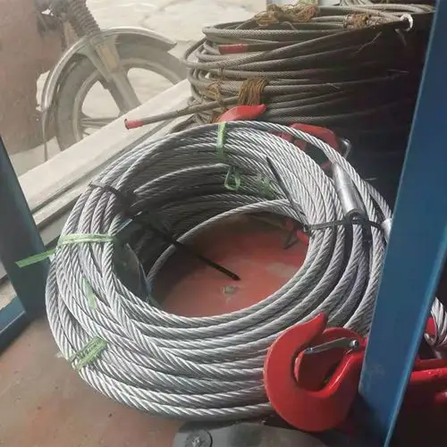 清障车液压绞盘钢丝绳配件救援车4t5t卷扬机滑轮多股钢丝油绳配件