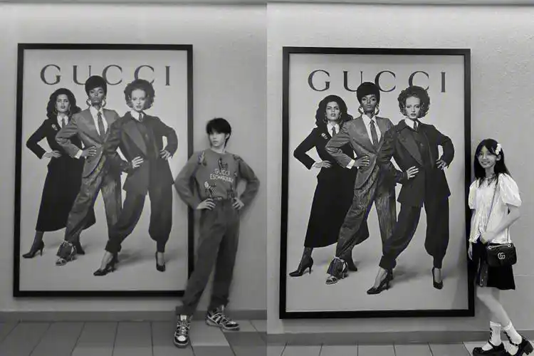 刘耀文上海gucci展打卡