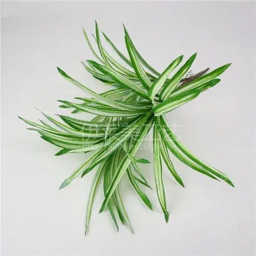 仿真植物3叉白叶兰草 把束假花仿真花艺园林绿化工程配材盆景绿植