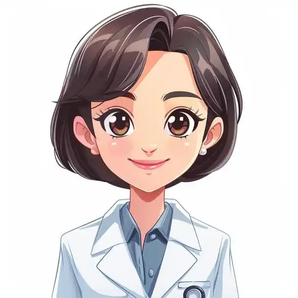 职业头像|女医生办公卡通手绘头像