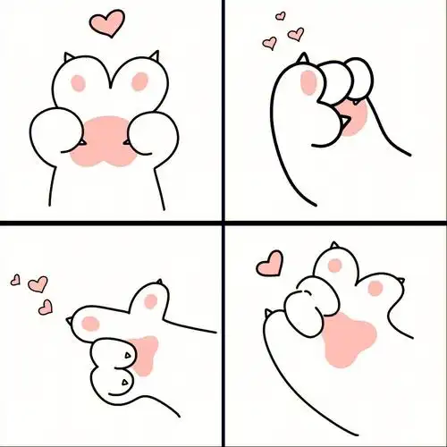 格子画爱心发射biubiu