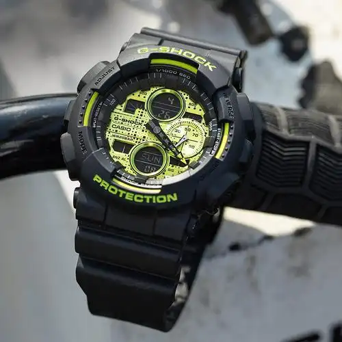 卡西欧 g-shock 硬碰硬系列 防水运动男表 ga-140dc-1apr