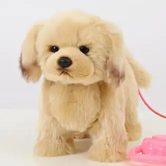 科迈特玩具狗狗走路会叫电动小狗儿童女孩毛绒仿真宠物狗电子狗金毛