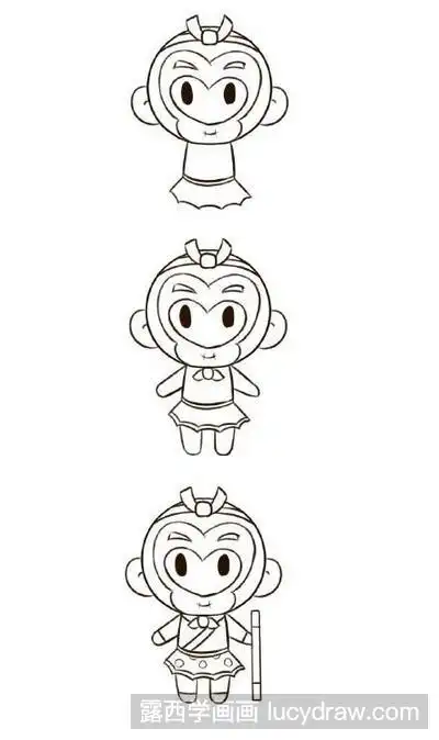 简笔画教程:教你画大闹天宫