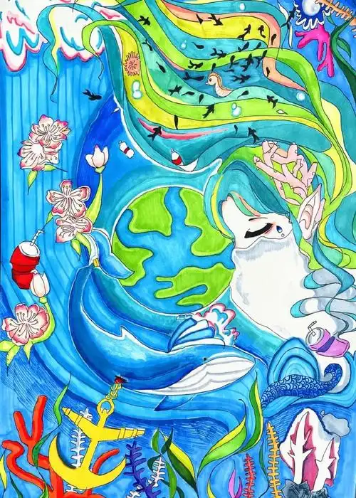 童心绘环保丨全市中小学生环保绘画大赛作品赏析(19)__财经头条