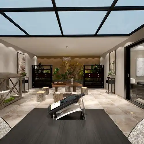 实力山语间跃层负一层-vr装修效果图设计案例-室内效果图设计案例-找