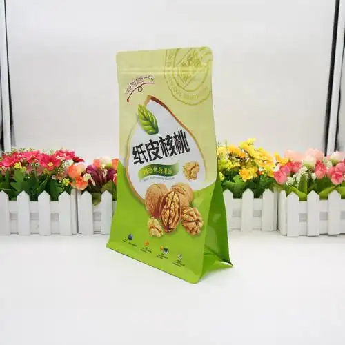 定做家庭装零食自封袋 可免费设计 塑料彩印自立食品八边.