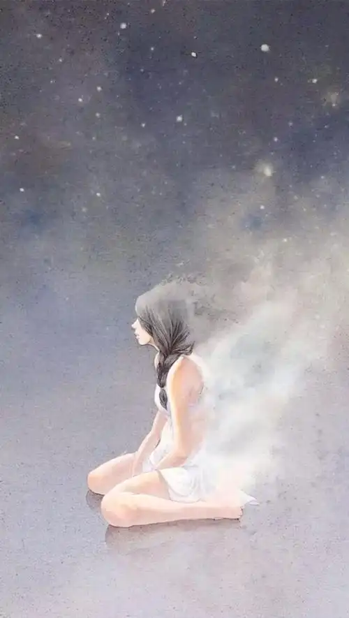 清新水彩画 手绘 女孩 人物 意境 清新淡雅 唯美插画