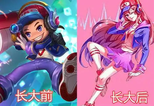 王者荣耀:当游戏中的小矮子长大后,哪吒成金刚,小卤蛋你变了_鲁班