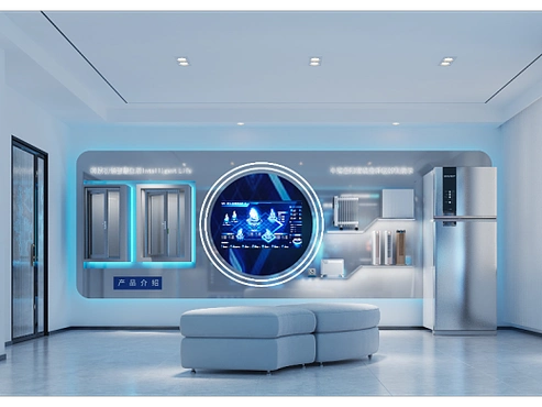 科技感的智能家居室内展厅