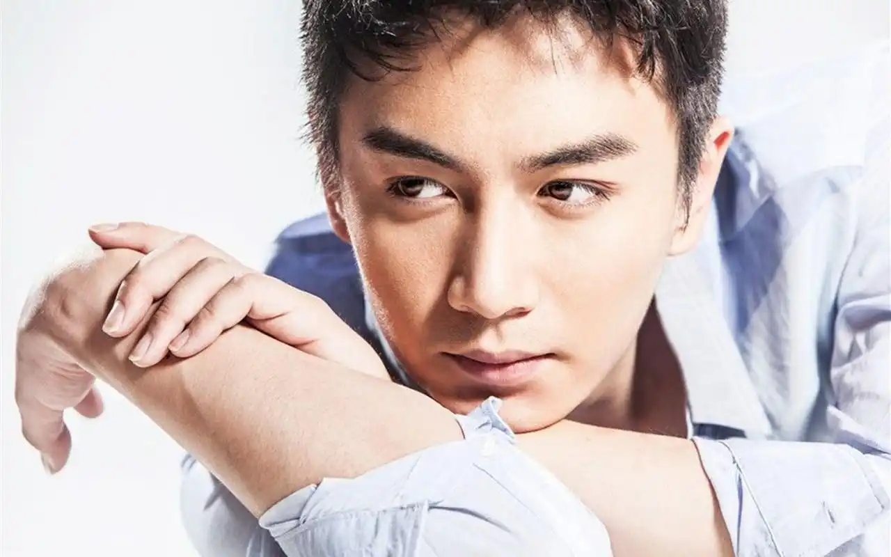 帅哥陈晓衬衫写真高清桌面壁纸