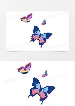 手绘蝴蝶图片素材