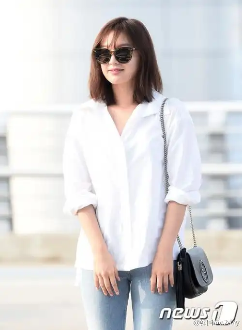 【naver综合】[金智媛的清新机场时尚]10日上午演员#金智媛#因中国