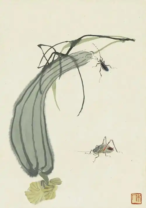 齐白石画笔下昆虫