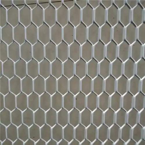 六角孔铝拉网板 六边形铝合金拉网板工艺