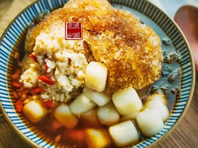 流浪地图红糖醪糟冰汤圆