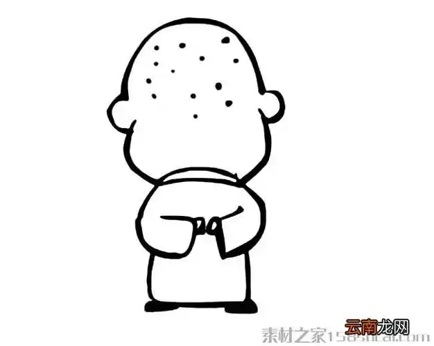 人物 郭德纲卡通形象6简笔画怎么画步骤教程