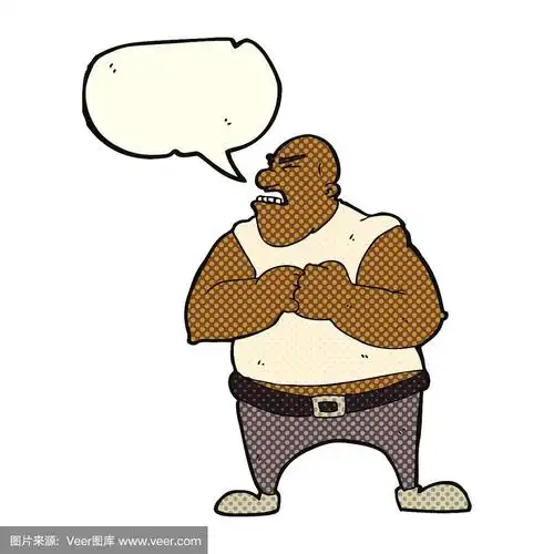 暴力,对话气泡框,男人,卡通,流氓