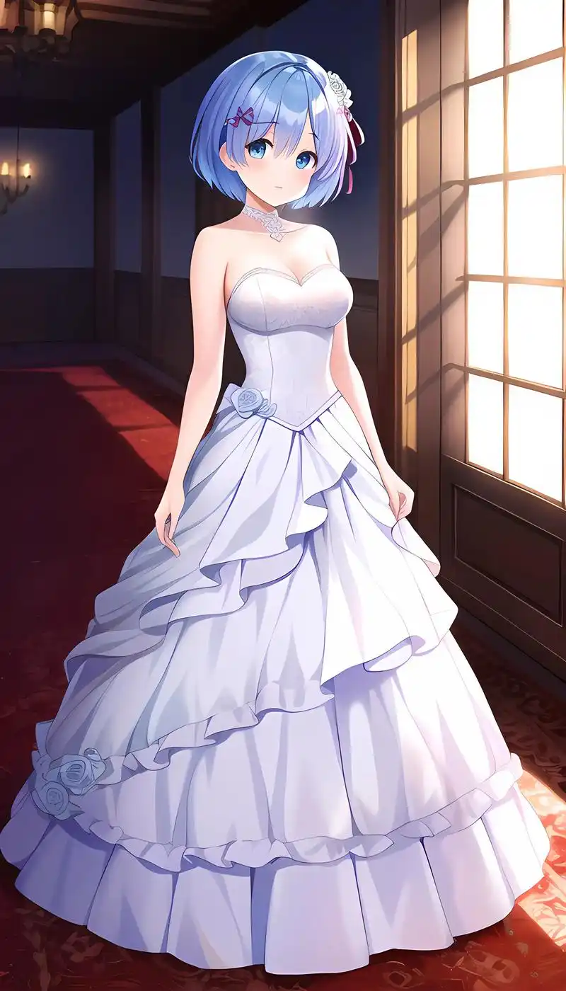 动漫女神蕾姆穿上婚纱有多漂亮你知道吗