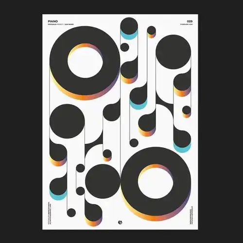 几何与色彩16款创意形状构成海报