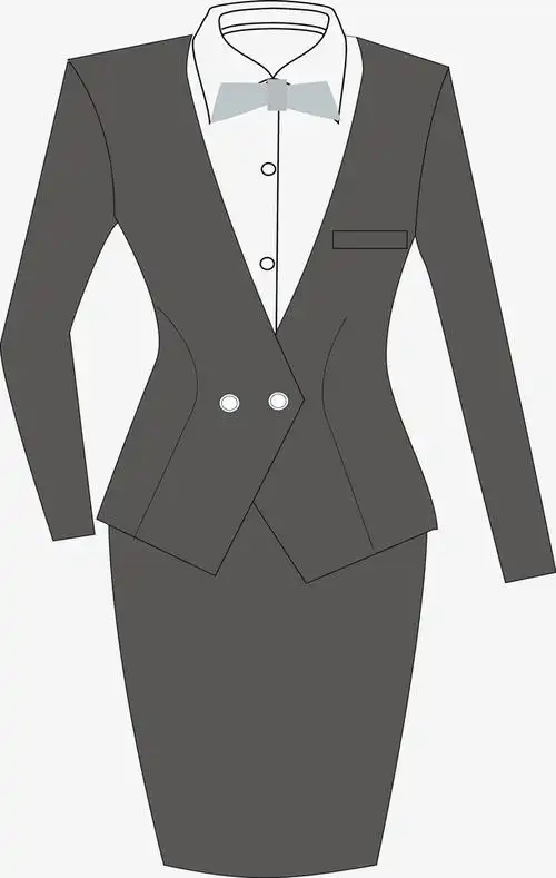 白领西装套装设计图