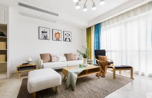 简约客厅背景墙装修效果图