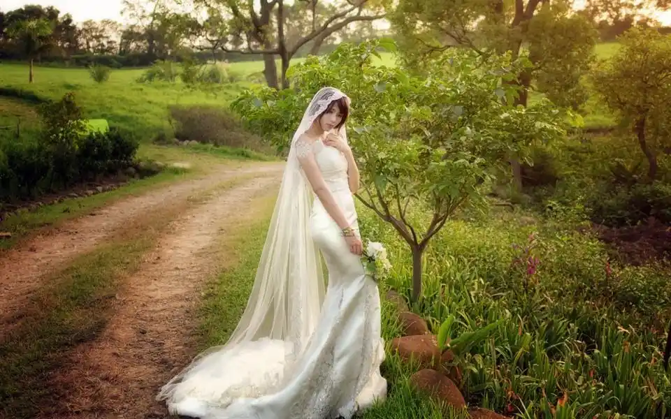 穿婚纱的少女桌面壁纸 第2页-高清背景图-zol桌面壁纸