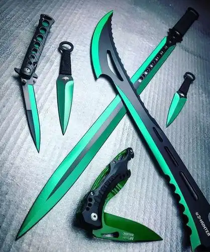 各种高能幻彩冷兵器太炫了