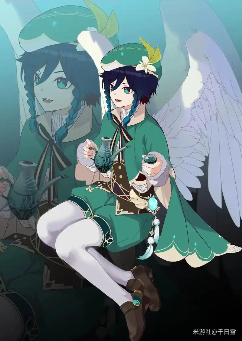 标题.#原神 #温迪#温迪巴巴托斯 图大部分都是在米游社保存 - 抖音