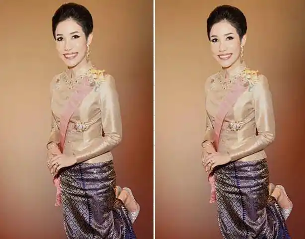 泰国王室怠慢诗妮娜!官方照被p成大头照,王后却绽放盛世美颜