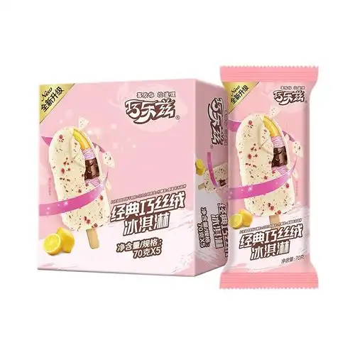 生鲜五折凑单:yili 伊利 巧乐兹 经典巧丝绒 柠檬酱白巧克力 脆皮口味