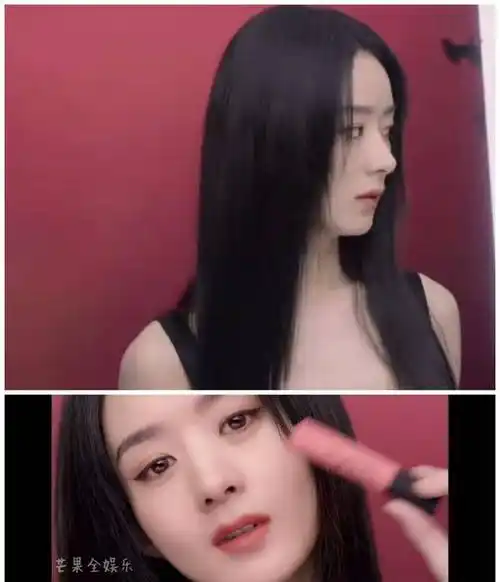 赵丽颖黑长直发诠释魔性魅力,网友:全陷进去了,好美_时尚_因为_形象