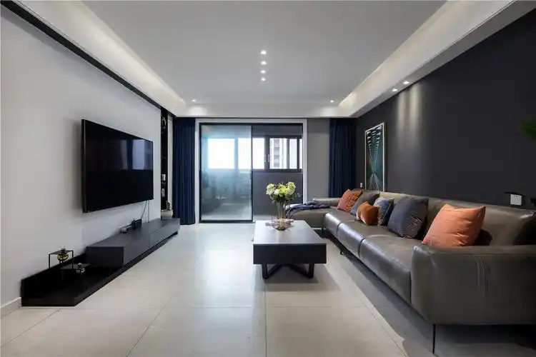 120平现代简约客厅装修效果图