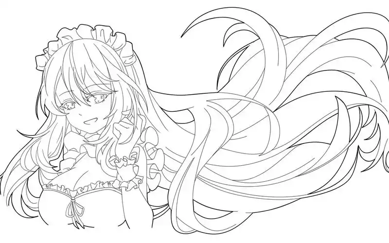 动漫角色线稿的临摹2