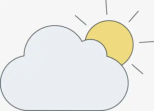 晴朗天气免抠图标