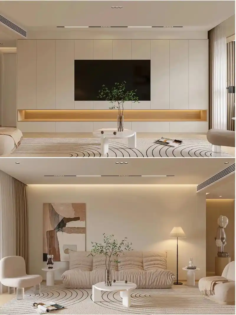 整屋是温柔的奶油色墙漆 - 抖音