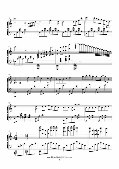 《灯火里的中国》钢琴谱-改编:林伟《灯火里的中国》钢琴谱-环球钢琴