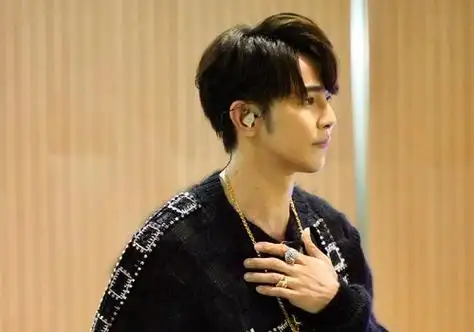 汪东城偏分内扣短发烫发发型