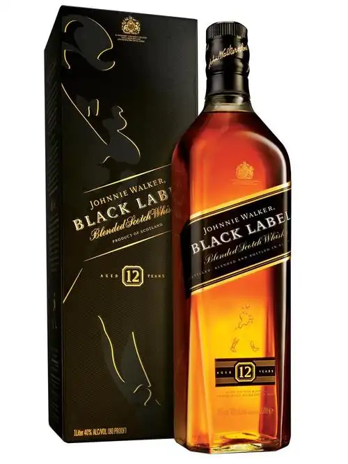 johnniewalkerblacklabel12年威士忌礼盒装40度1l