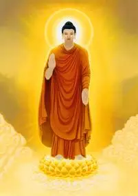 释迦牟尼佛像画 相纸塑封 结缘汉地佛教释迦摩尼佛祖画像菩萨画h7