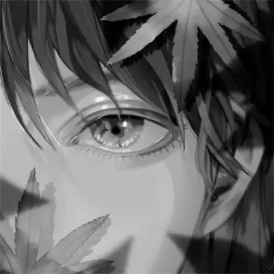 高质男头动漫黑白图片_男生动漫头像_头像屋