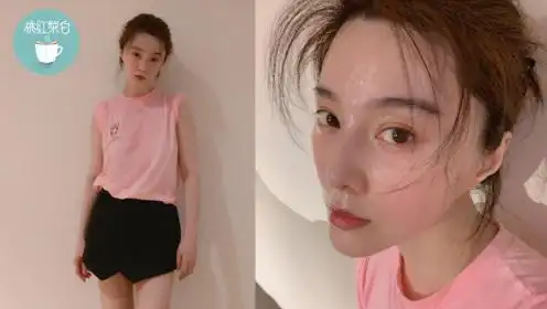 38岁范冰冰晒健身照,满头大汗面色红润,贴脸自拍大秀小v脸!