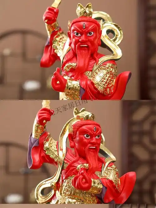 百德莱 供奉家用神像树脂摆件降魔之神火神道教护法王恶王天君佛像 12