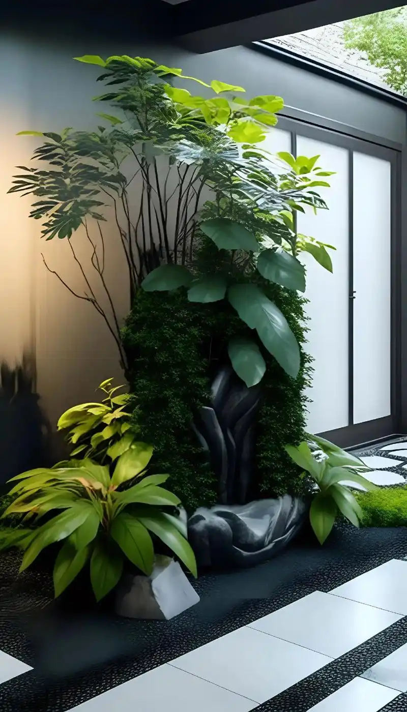 室内植物景观效果图.#室内景观 #空间设计 #植物造景微景观 - 抖音